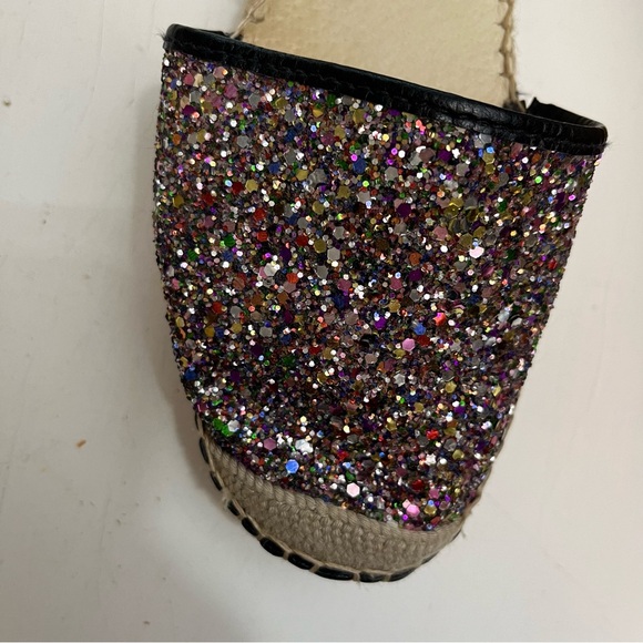 Free People Paradise Espadrille Glitter Gladiators - Size 37 - Picture 4 of 7
